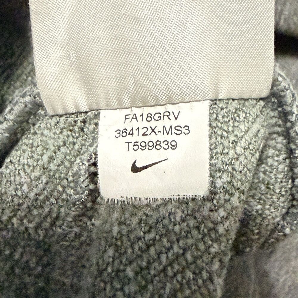 Nike Dri-Fit Jogger Sweatpants Men’s Large Grey MSU Spartans Side Leg Zippers - Picture 6 of 13